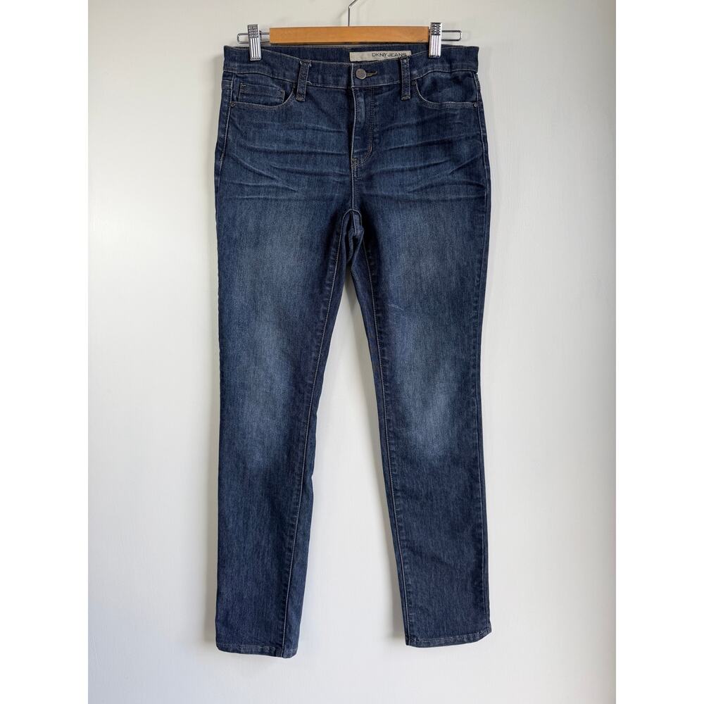 DKNY Jeans Soho Skinny Jeans Size 6P Dark Wash Blue Denim Stretch Petite 6